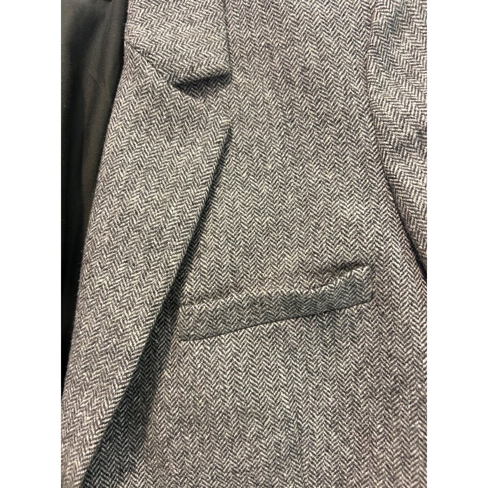 Everlane The Oversized Blazer in Wool Gray Herringbone size 10 - Picture 8 of 9
